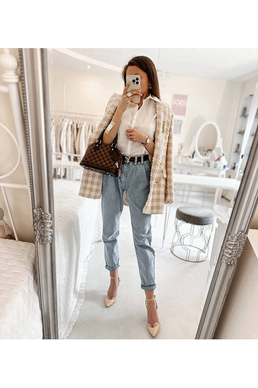 Genov balts klasisks krekls ar īsām...