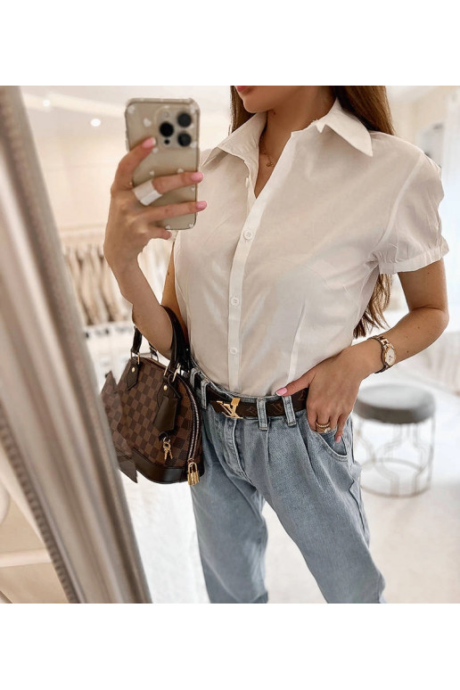 Genov balts klasisks krekls ar īsām...