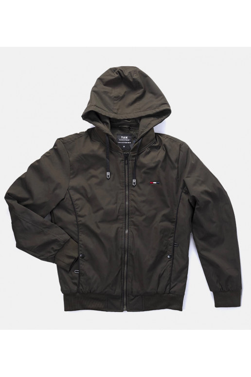 Zaļa vīriešu Duplessis vējjaka ar kapuci