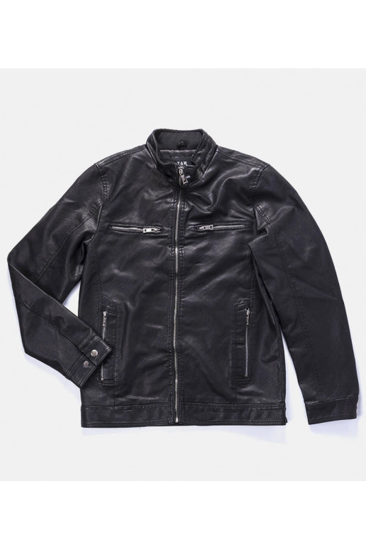 Leverett vīriešu melna mākslīgās ādas...