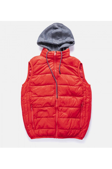 Sarkana veste ar džempera...