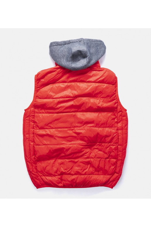 Sarkana veste ar džempera kapuci Avar