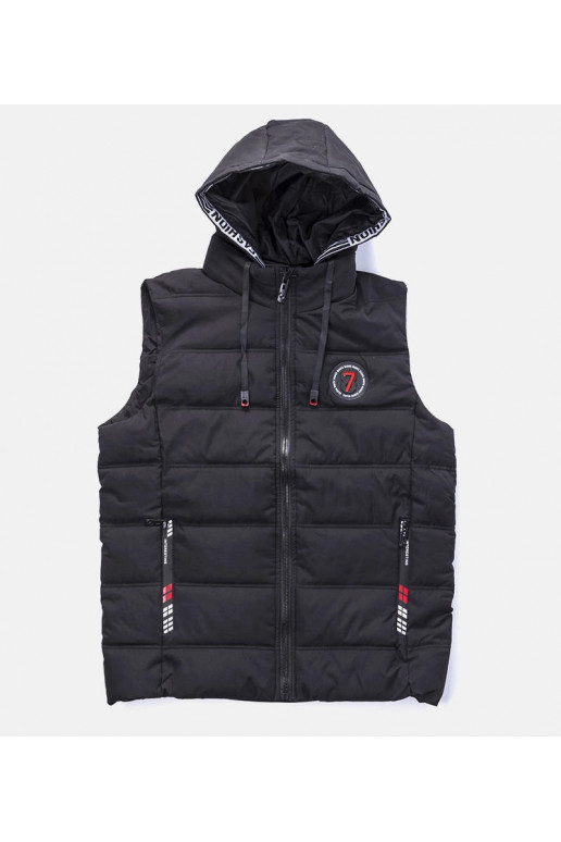 Allaire vīriešu melna stepēta veste