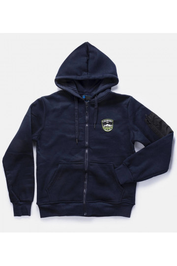 Tumši zila vīriešu kapuce...