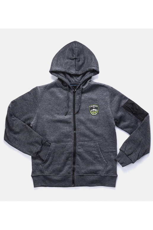 Tumši pelēks vīriešu labrosse kapuci