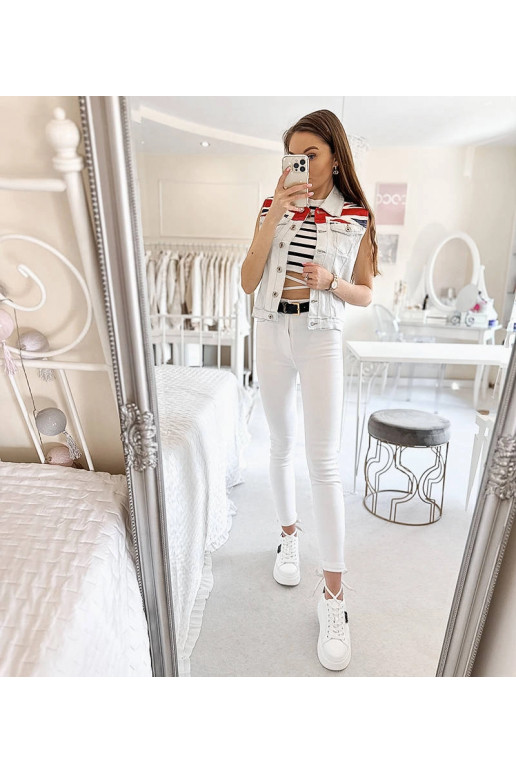 Britty sieviešu zila džinsa veste Britty sieviešu zila džinsa veste