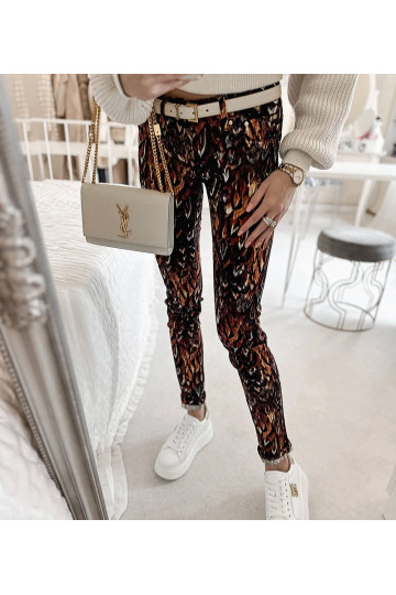 Kloda Brauna rakstainas bikses