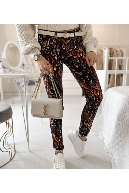 Kloda Brauna rakstainas bikses Kloda Brauna rakstainas bikses