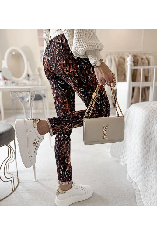 Kloda Brauna rakstainas bikses Kloda Brauna rakstainas bikses