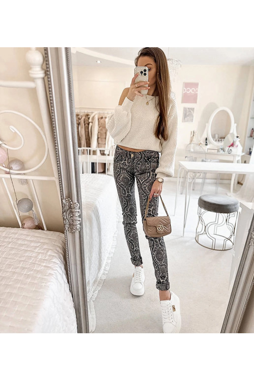 Alia melnas un grafīta sieviešu bikses