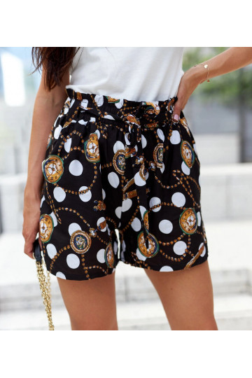 Melni sieviešu šorti ar...