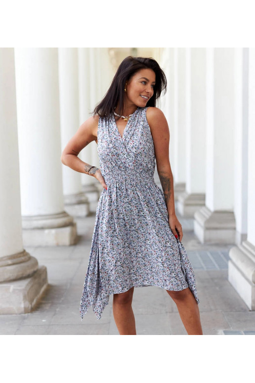 Lodovica daudzkrāsaina ziedu kleita