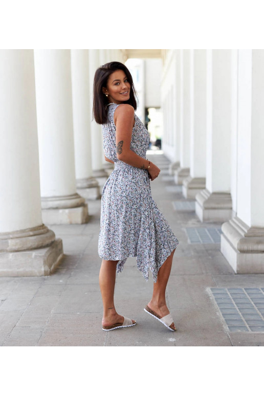 Lodovica daudzkrāsaina ziedu kleita