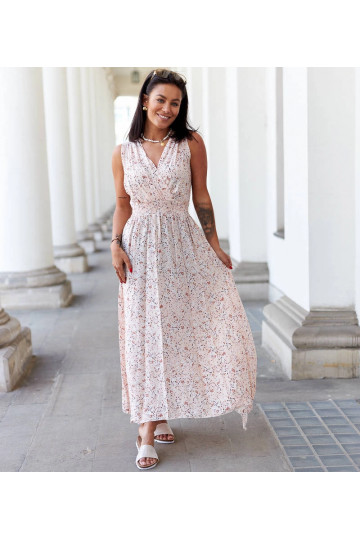 Bēša ziedu kleita Napolitano