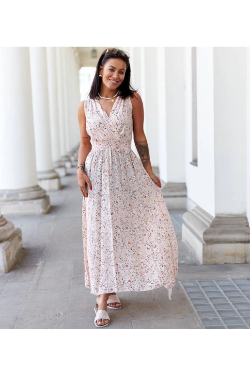 Bēša ziedu kleita Napolitano