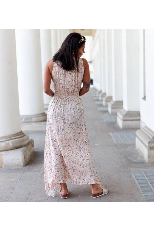 Bēša ziedu kleita Napolitano