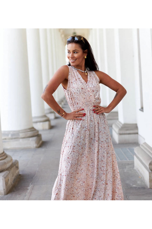 Bēša ziedu kleita Napolitano