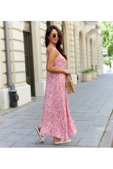 Oranža brīva kleita bez... 2