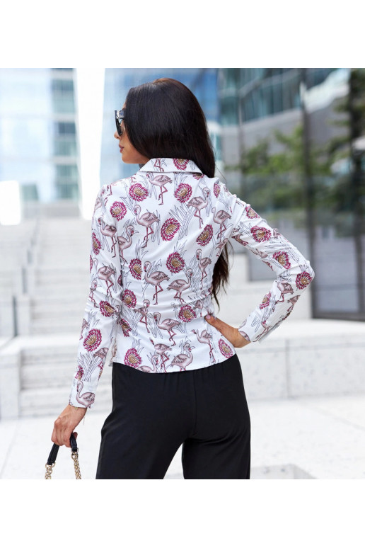 Balta raksta Sabbatini krekls