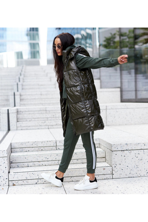 Zaļa veste ar noņemamu kapuci Artemia Zaļa veste ar noņemamu kapuci Artemia