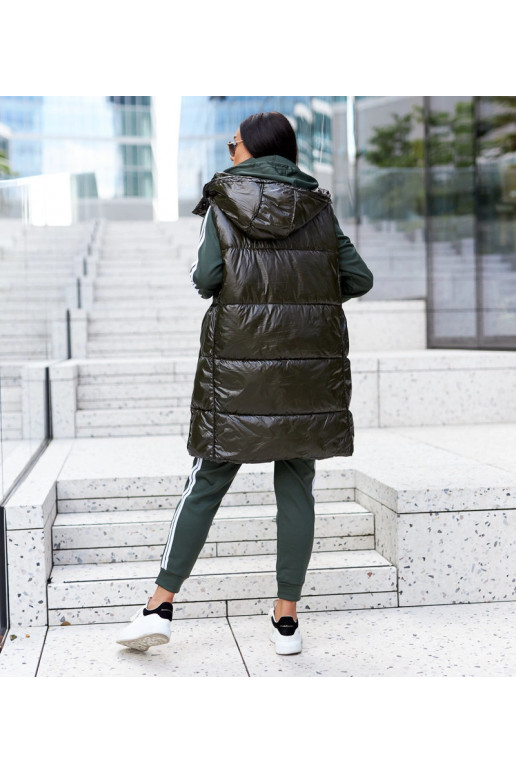 Zaļa veste ar noņemamu kapuci Artemia Zaļa veste ar noņemamu kapuci Artemia