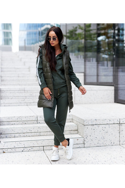 Zaļa veste ar noņemamu kapuci Artemia Zaļa veste ar noņemamu kapuci Artemia