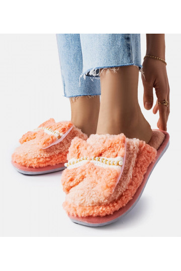 Oranžas Bow čības 2