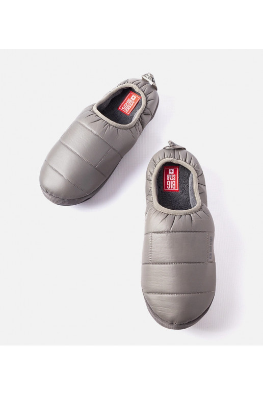 Pelēkas siltinātas vīriešu čības...