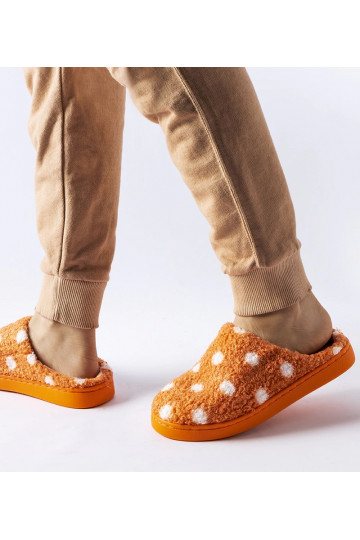 Oranžas siltas čības ar...