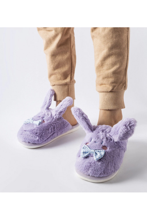 Violetas čības ar ausīm un banti Bruna Violetas čības ar ausīm un banti Bruna