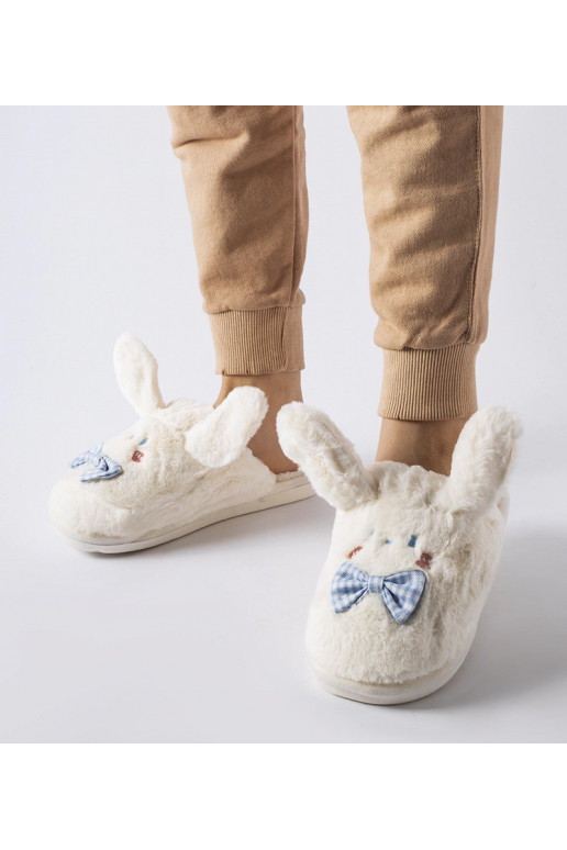 Baltas čības ar ausīm un banti Bruna