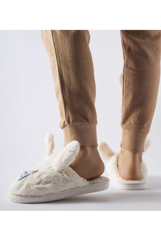 Baltas čības ar ausīm un banti Bruna