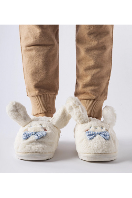 Baltas čības ar ausīm un banti Bruna