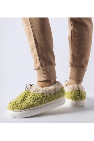 Zaļas siltas čības ar... 2