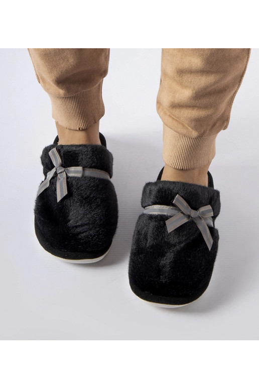 Melnas siltas čības ar banti Antoņina Melnas siltas čības ar banti Antoņina