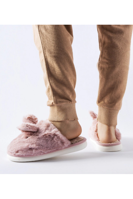 Rozā siltas čības ar ausīm Daniele Rozā siltas čības ar ausīm Daniele