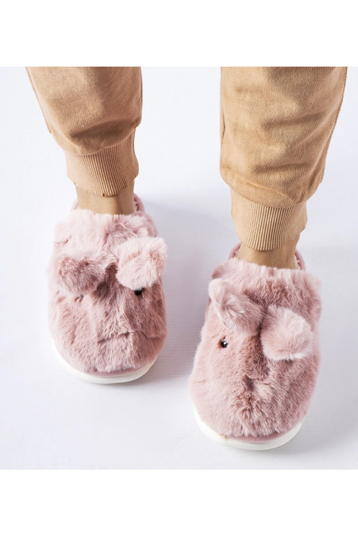 Rozā siltas čības ar ausīm Daniele Rozā siltas čības ar ausīm Daniele