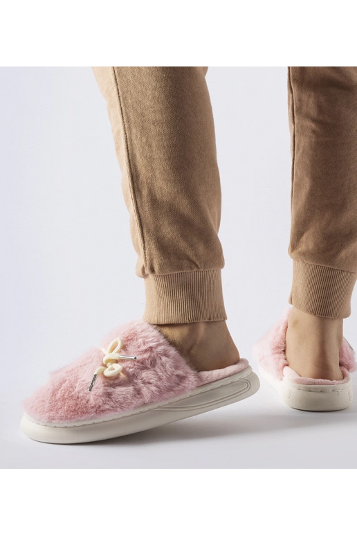 Rozā čības ar dekoratīvu aukliņu Medoro