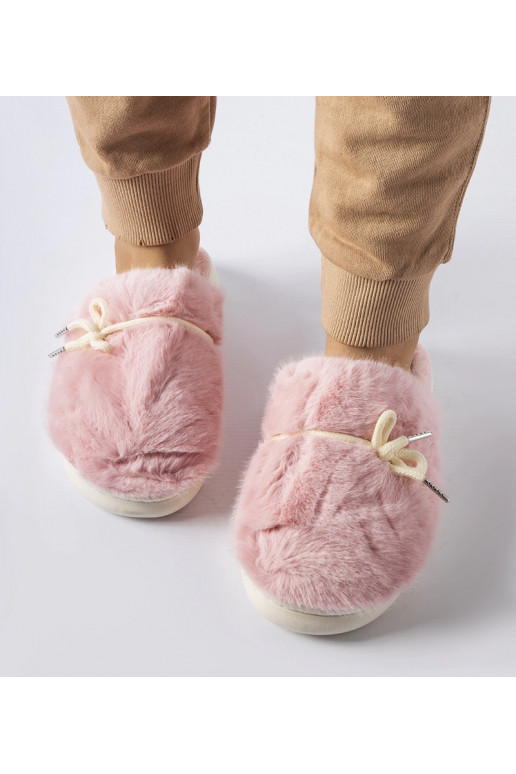 Rozā čības ar dekoratīvu aukliņu Medoro