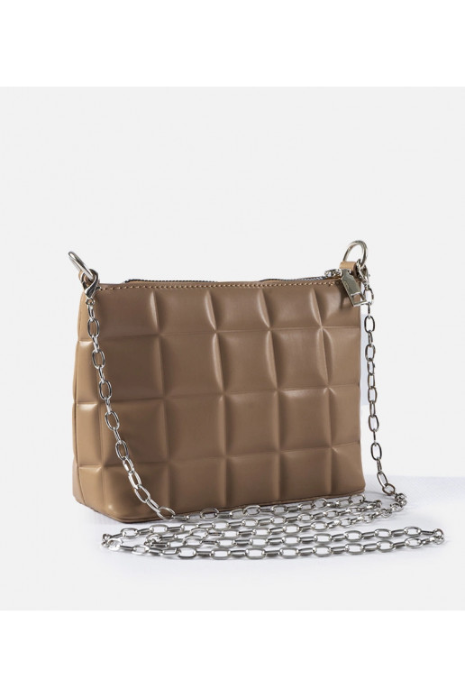 Bēša stepēta soma ar ķēdīti Laas