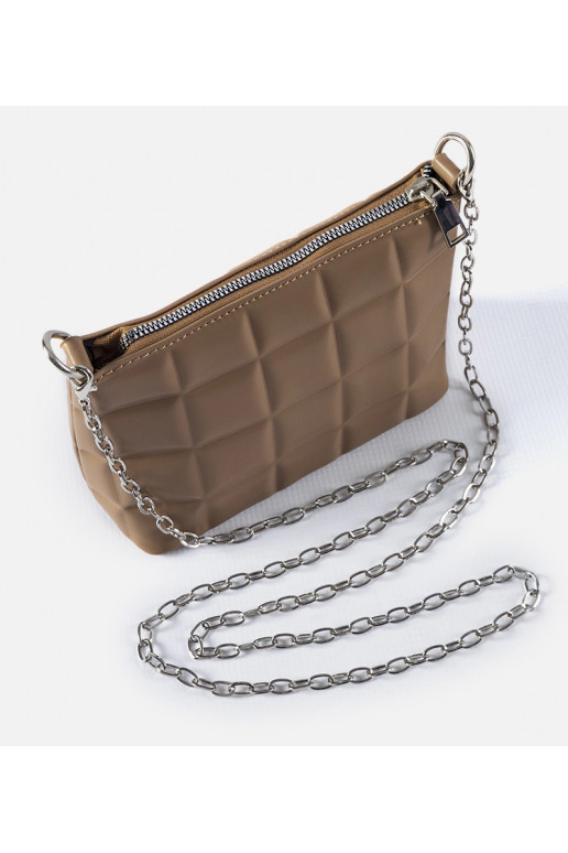 Bēša stepēta soma ar ķēdīti Laas