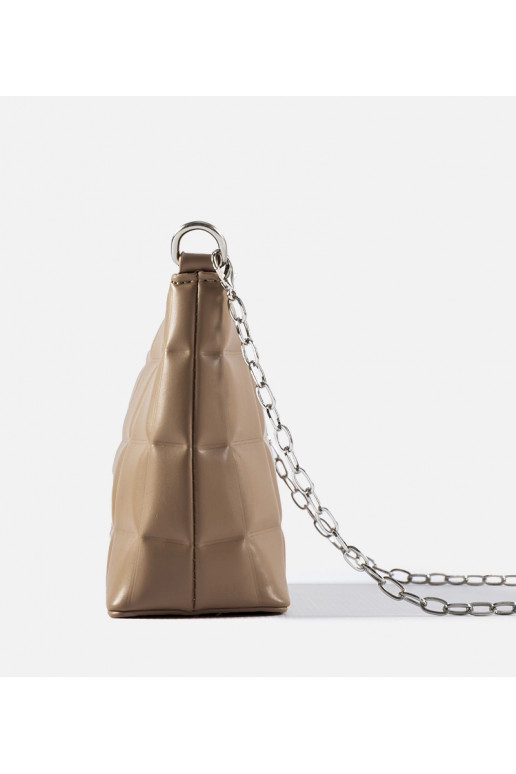 Bēša stepēta soma ar ķēdīti Laas