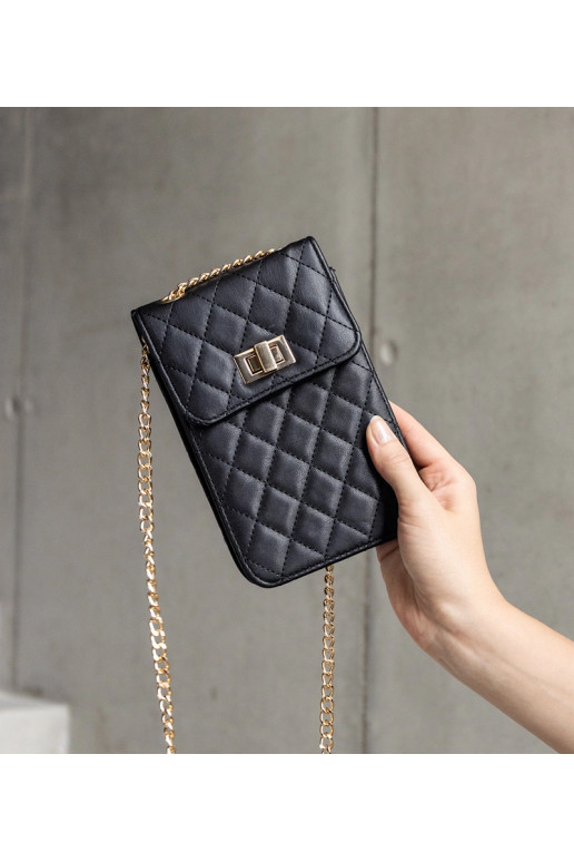 Acres melna stepēta plecu soma