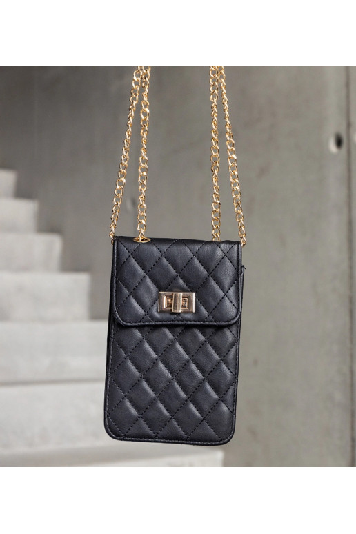 Acres melna stepēta plecu soma