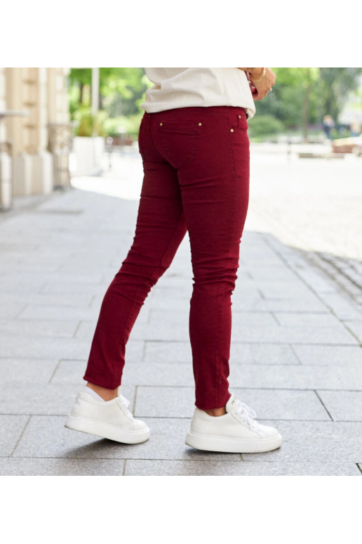 Sarkanas auduma bikses ar Sylvain jostu Sarkanas auduma bikses ar Sylvain jostu