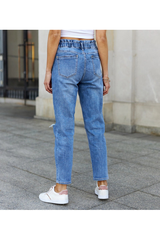 Putzu apgrūtināti papīra maisiņu džinsi Putzu apgrūtināti papīra maisiņu džinsi