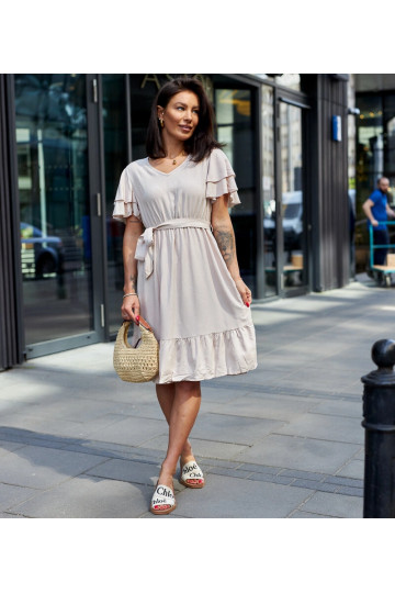 Bēša midi kleita ar Sagasa...