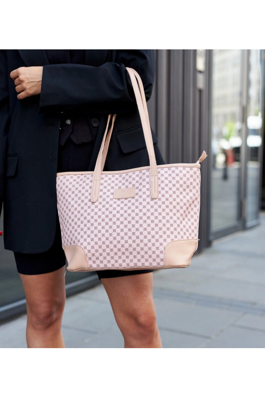 Rozā raksta plecu soma Kesiran