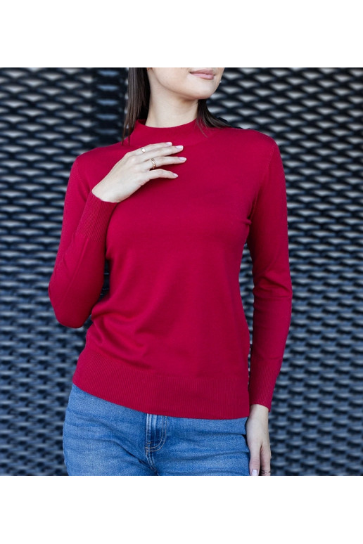 Sarkans klasisks brīvs džemperis no... Sarkans klasisks brīvs džemperis no...