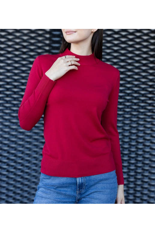 Sarkans klasisks brīvs džemperis no... Sarkans klasisks brīvs džemperis no...